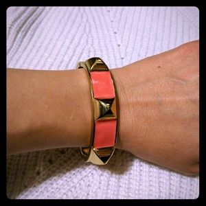 Coral & Gold Bracelet